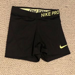 Black  Nike Pro Spandex Shorts Size S